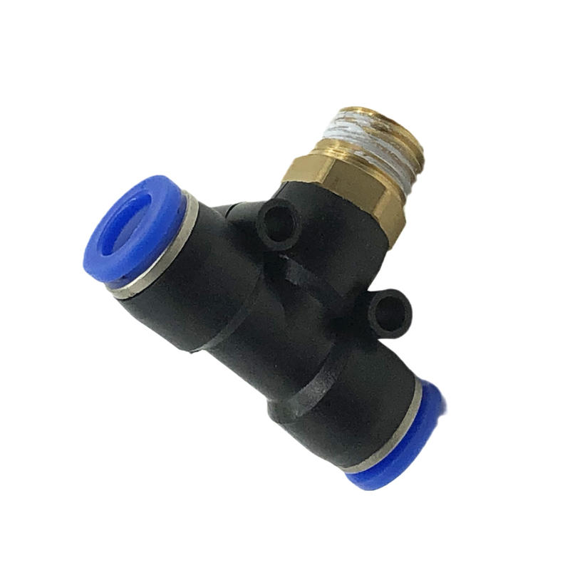 Joint Thread Positive Tee PB8-02 Gas Pipe Quick Insertion