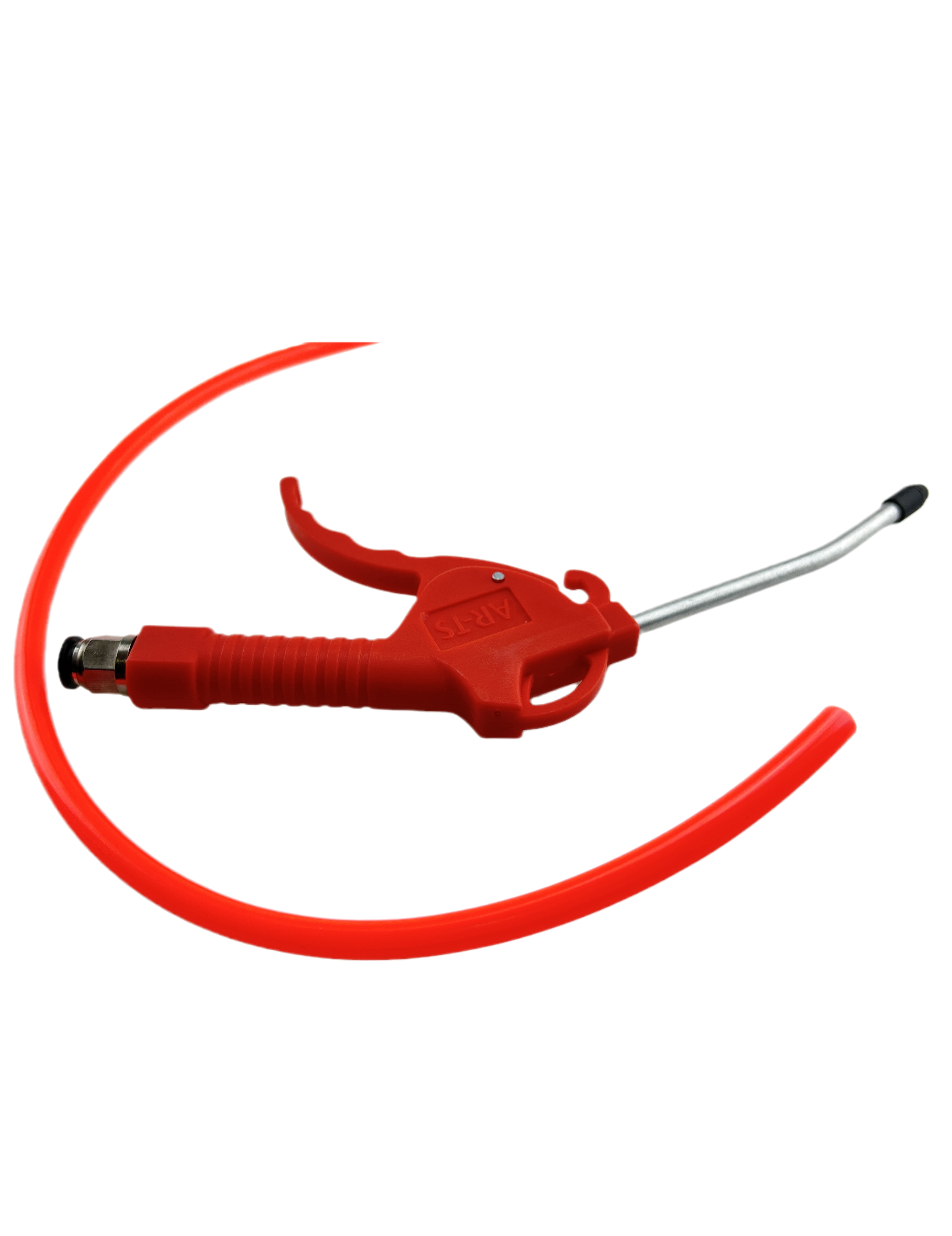 Shanneisi pneumatic dust blowing gun AR-TS red plastic air gun with short mouth and long mouth for dust removal, air blowing, and water removal Air duster short nozzle+8mm quick connector