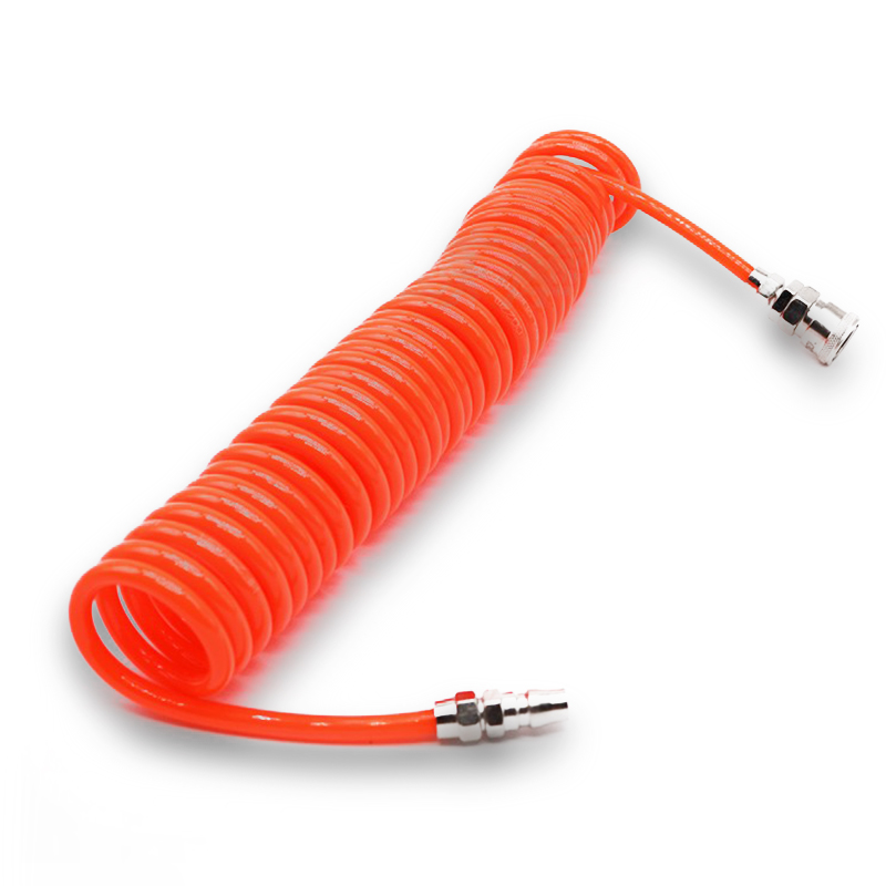 Customized Wear-resisting Good Softness Elasticity Flexible PU Recoil Spiral Pneumatic Hose Tube for Compressor Air Tool