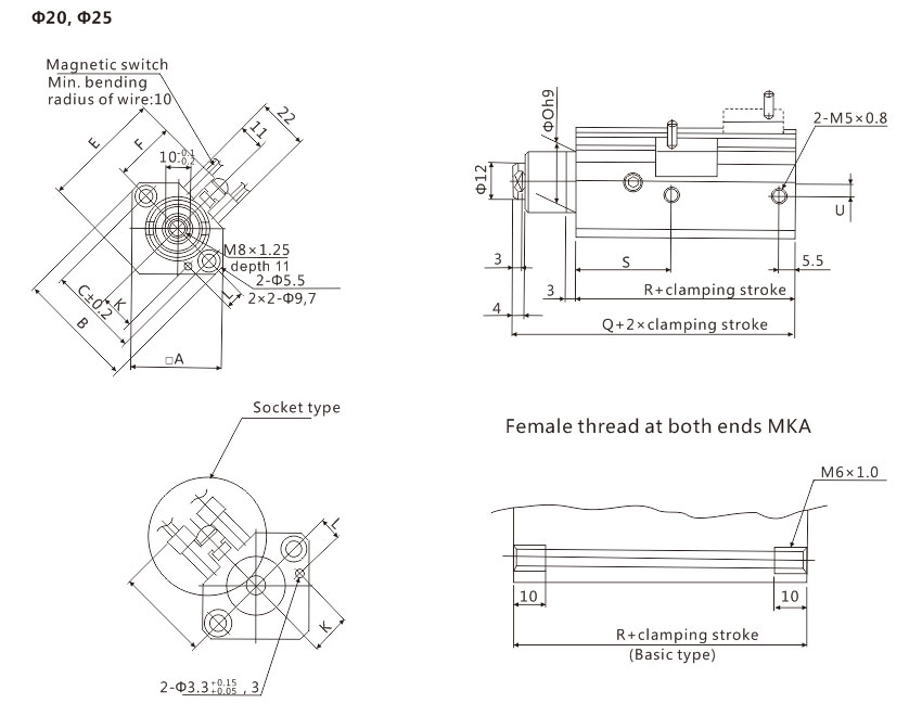 Pneumatic Rotary Actuator MK